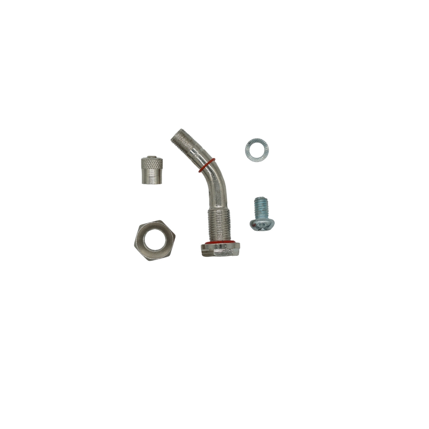 LKW TPMS Ventil 58MS-45 MB Volvo 45°-Winkel Nickel - 1 Stück