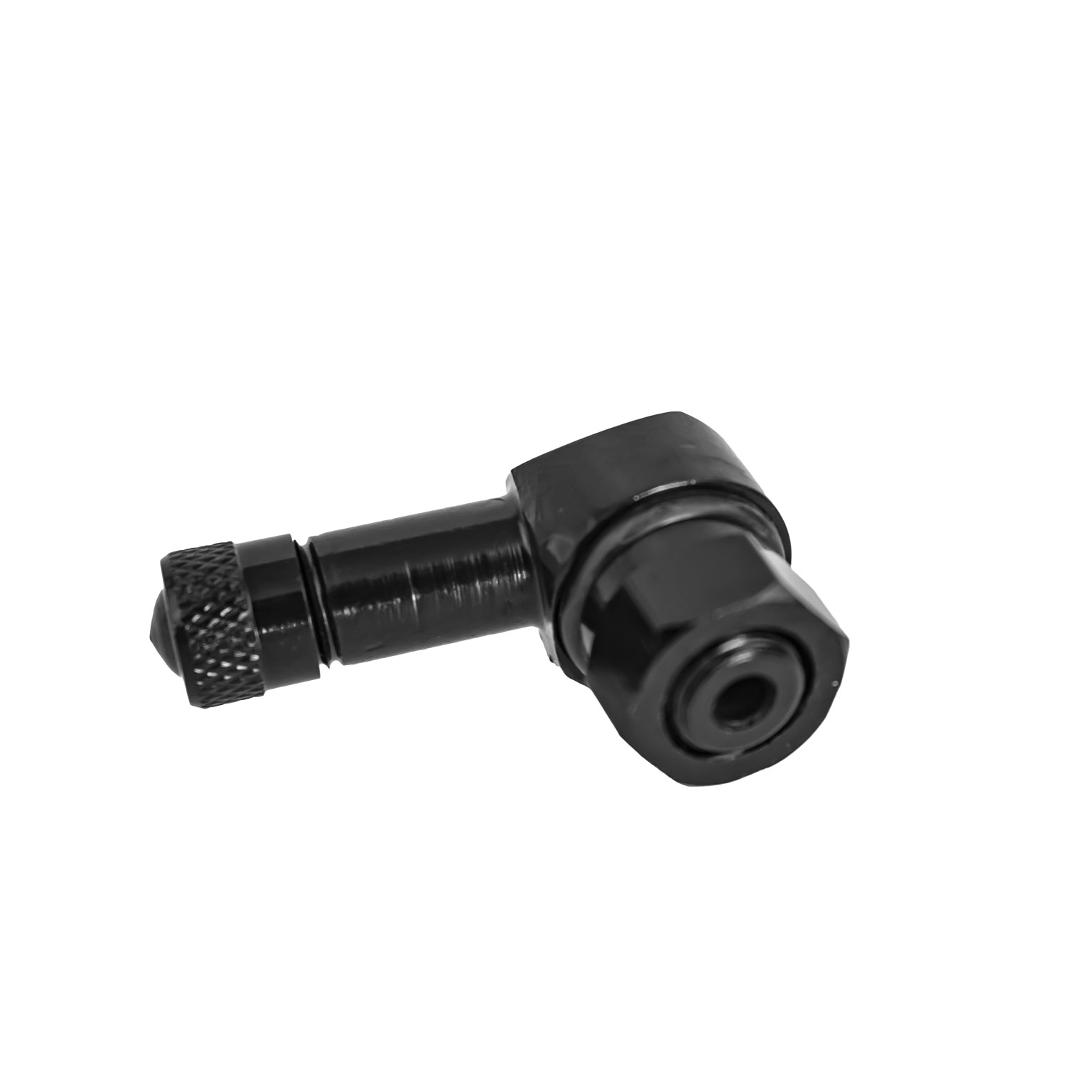 4 Stück - Clamp-In Motorrad Alu-Ventil Schwarz 8,3 mm