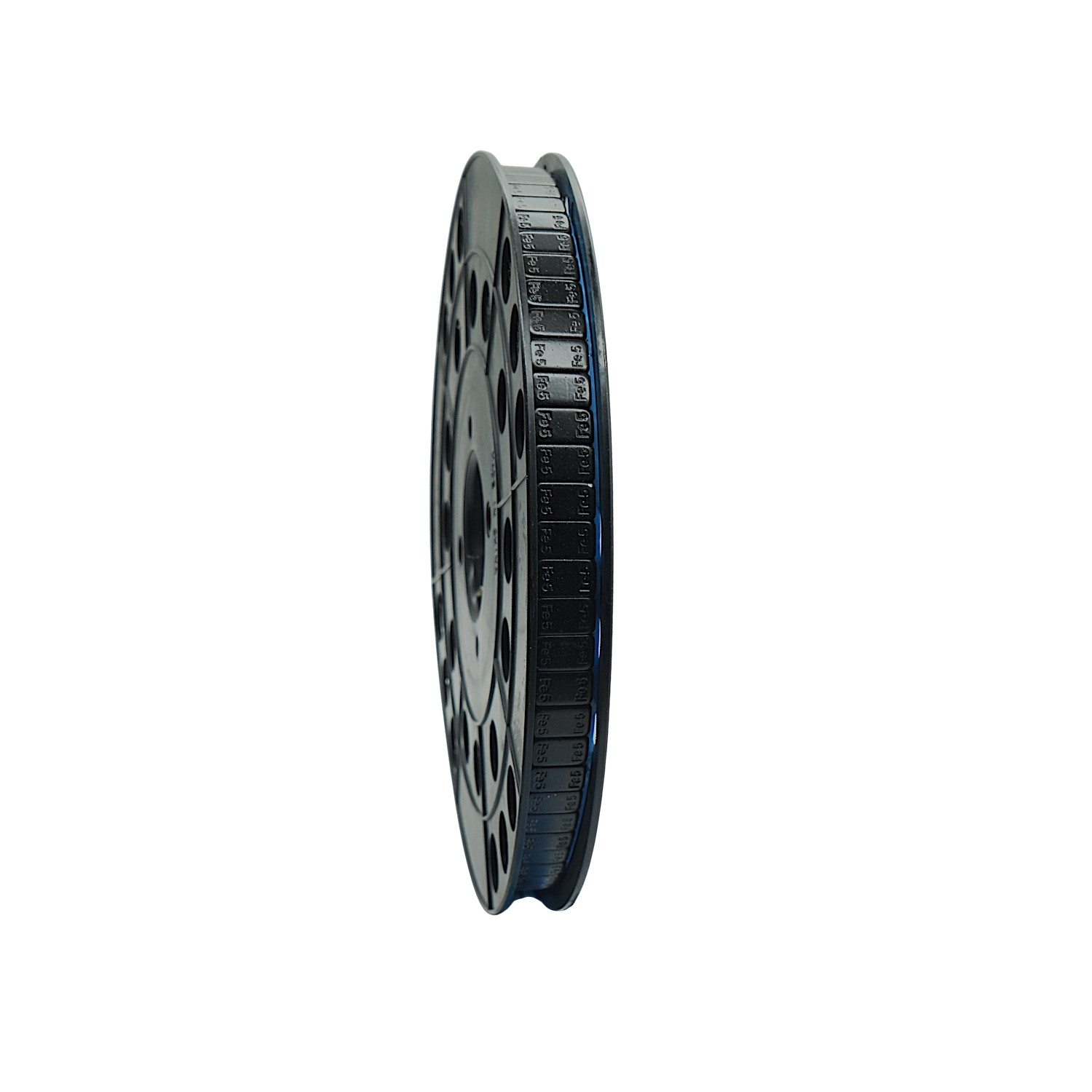 ROLLE 6 KG SCHWARZ Teilung 5/5 mit Anfasslasche