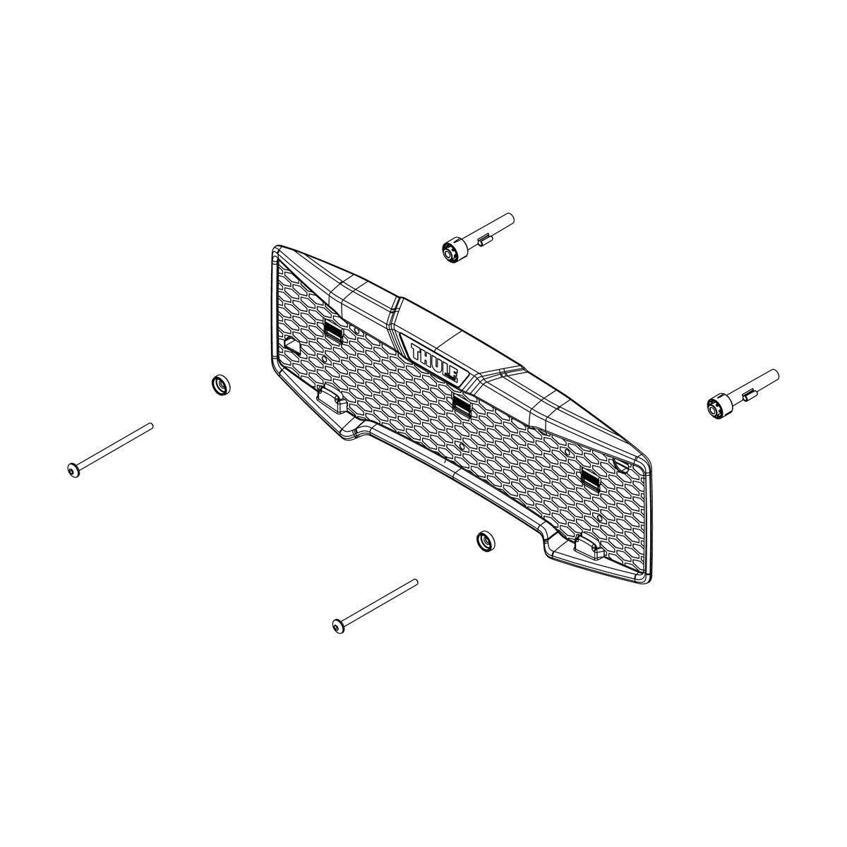 Number plate holder kit