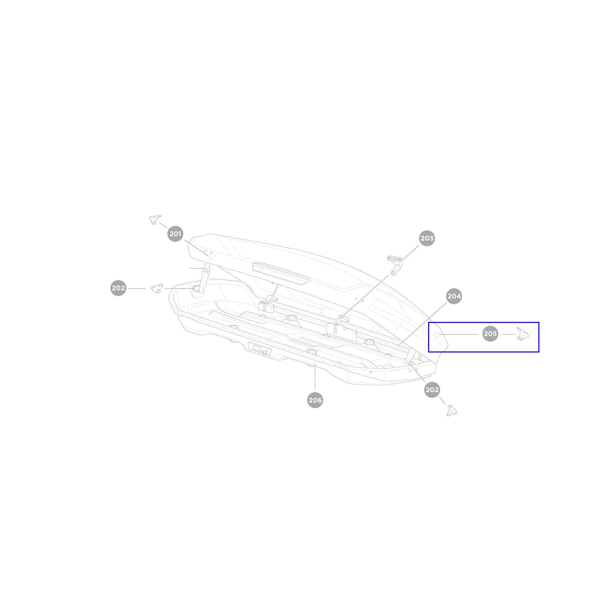 Thule Lid lifter bracket
