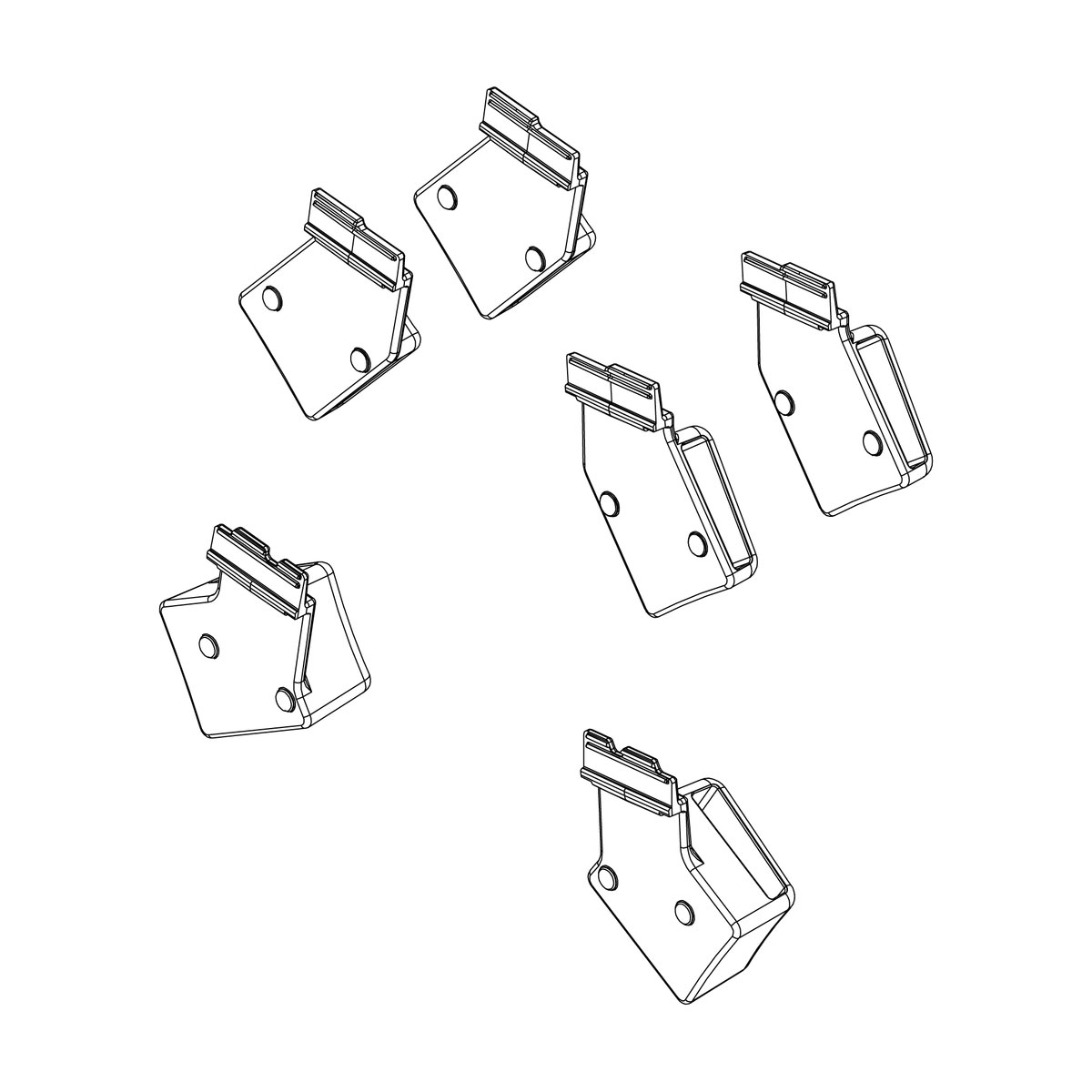 Wheel strap parking case kit