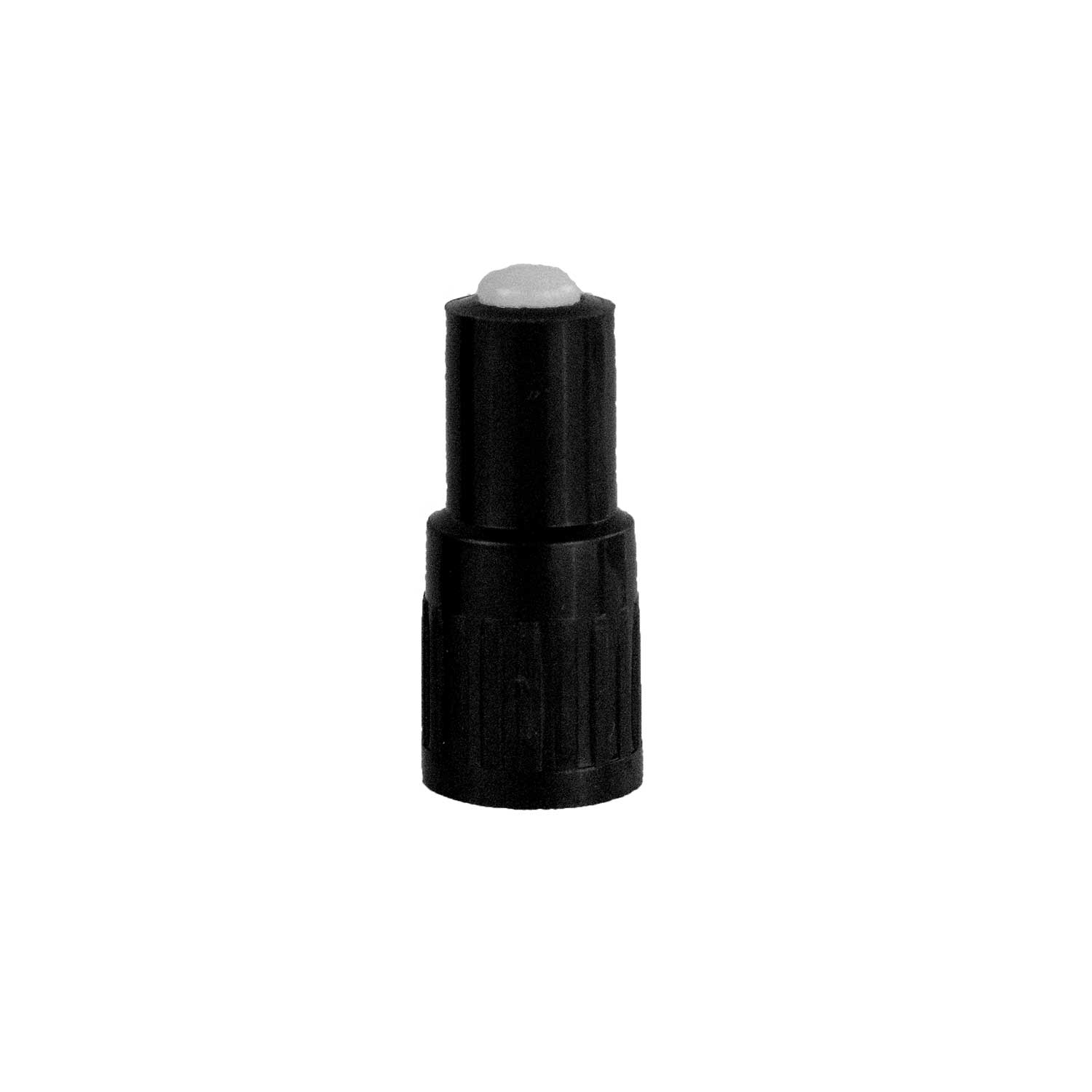 1 Stück - Gerade Ventilverlängerung Schwarz 13 mm