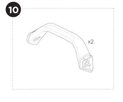 Wheel tray handle