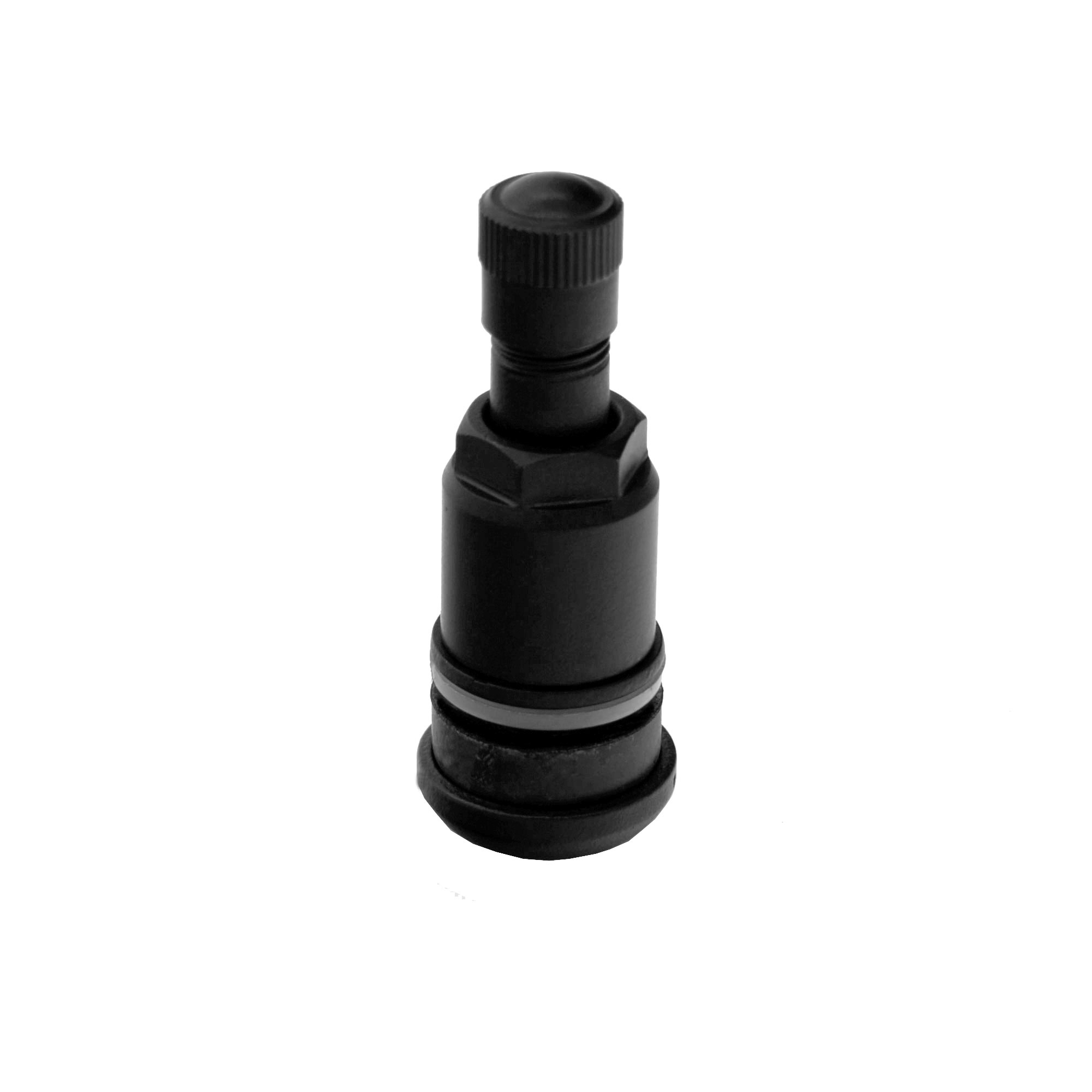 4 Stück - Premium Metallventil Messing - MS525 - schwarz matt HT Beschichtung