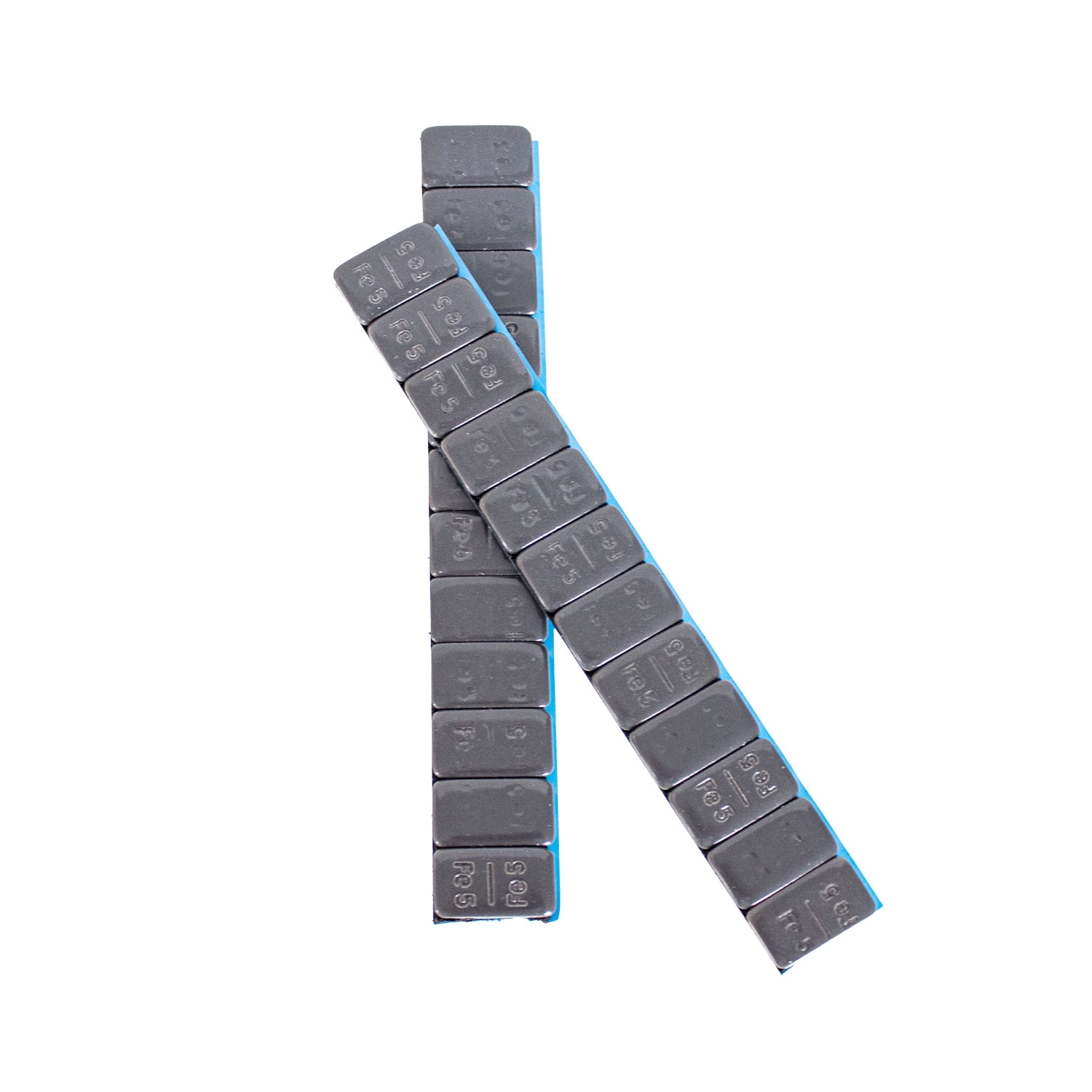Klebegewicht Riegel 5/5 - 20 Riegel doppelt beschichtet Titan