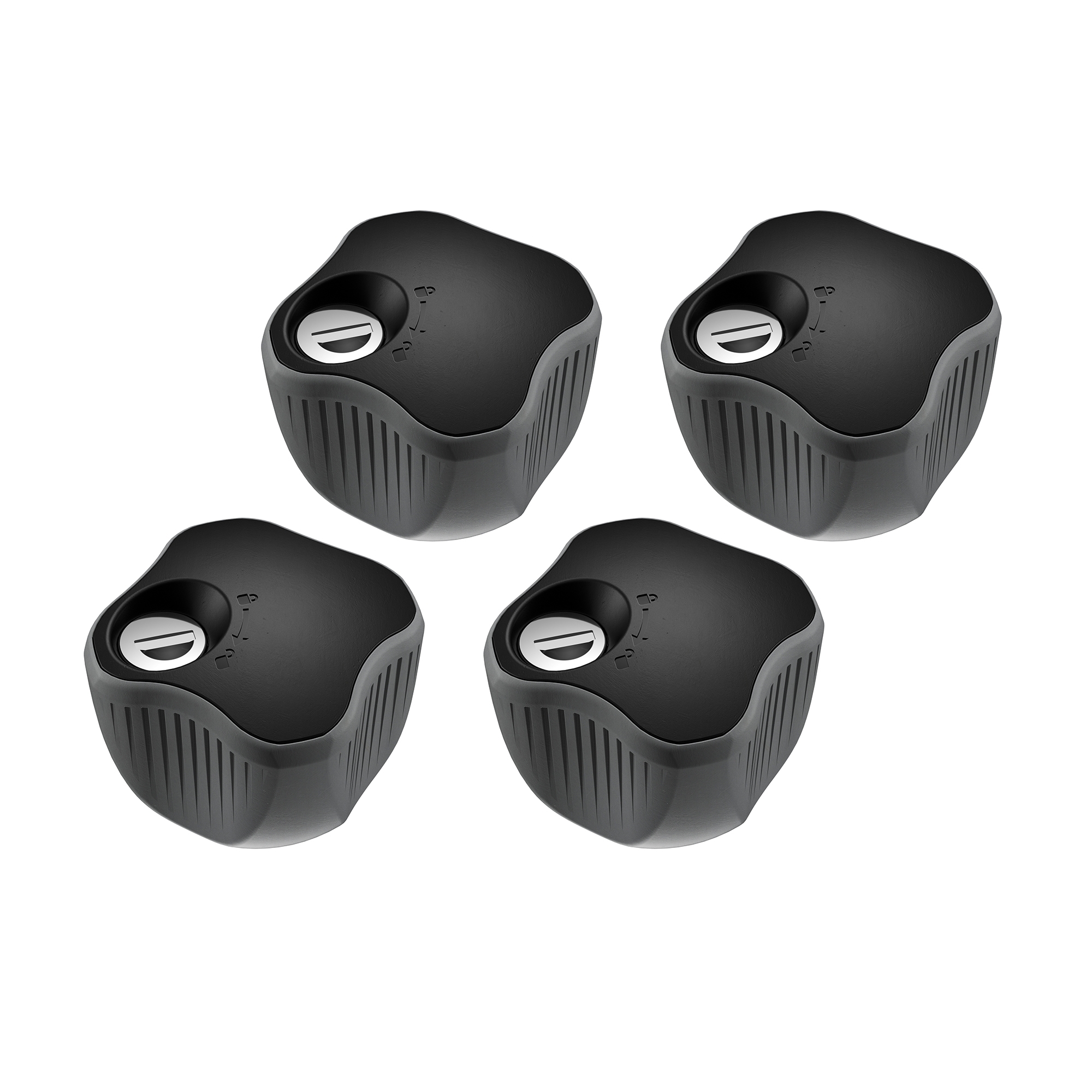 Thule abschließbare Knebelmutter 527 - 4er