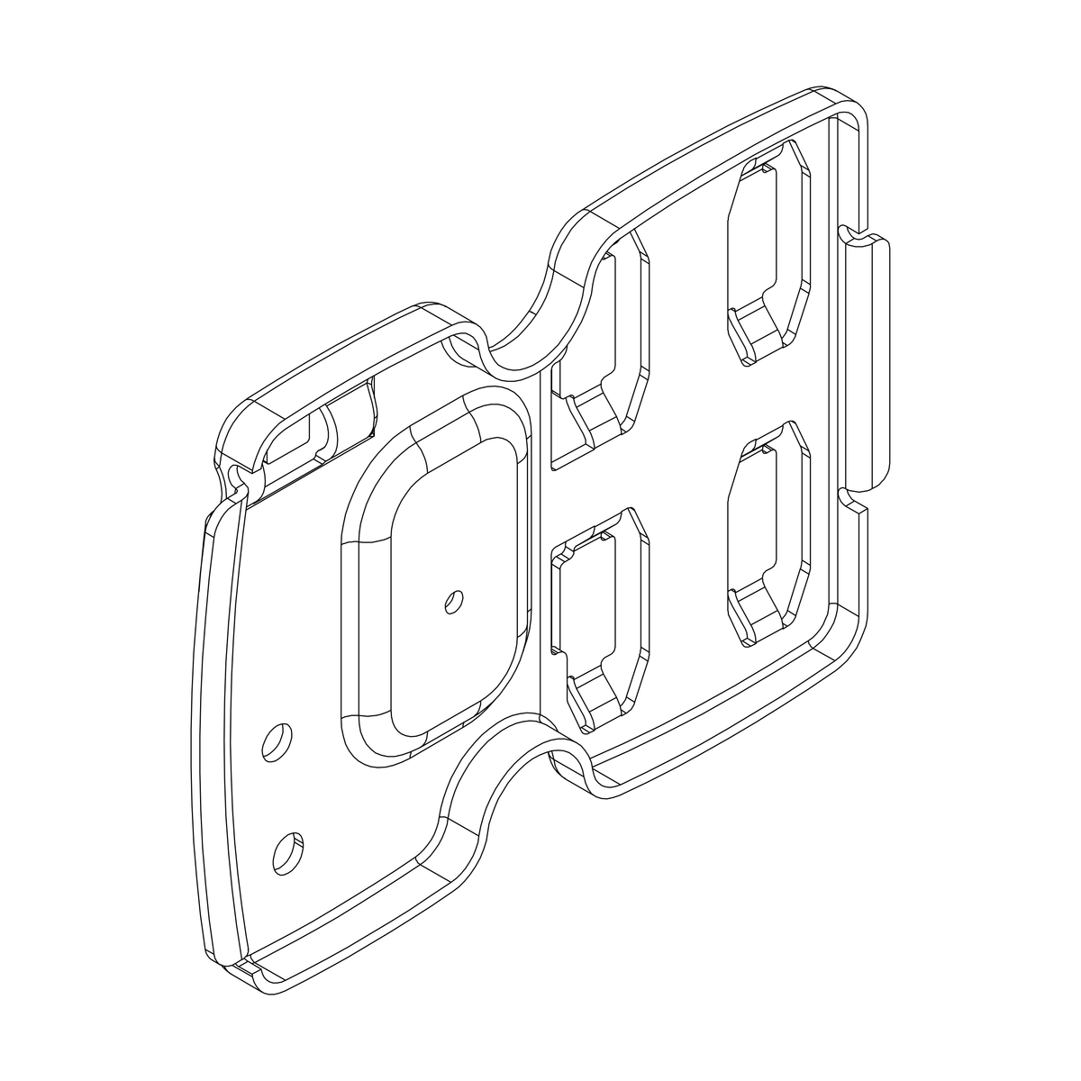 Rear Mounting Plate 598001