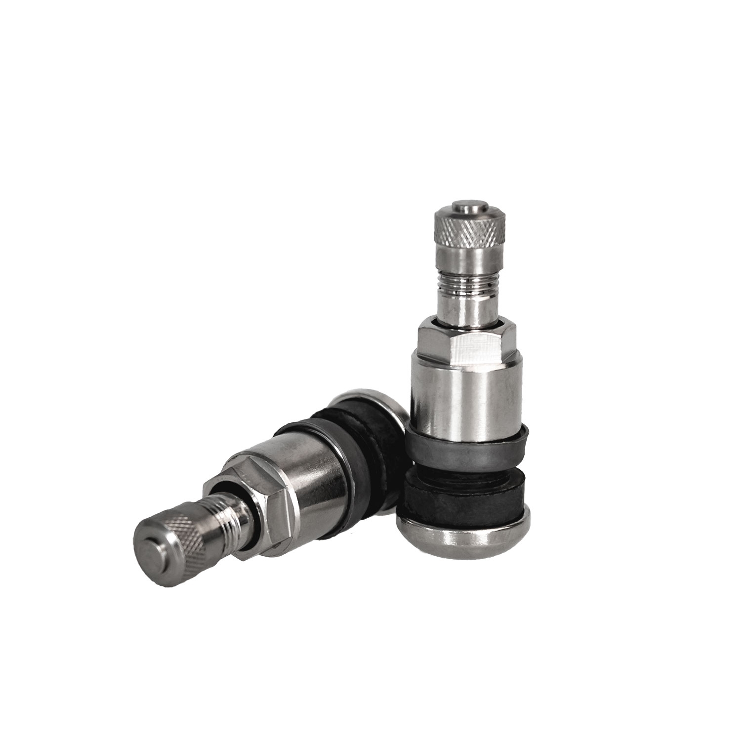 100 Stück Metallventil Messing - MS525N - silber