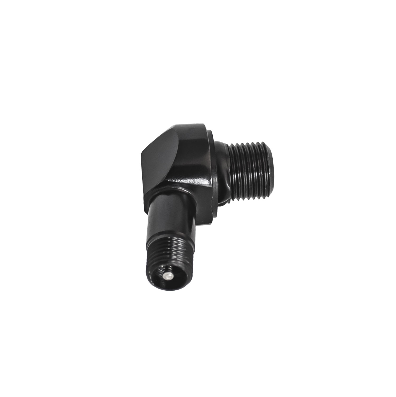 4 Stück - Clamp-In Motorrad Alu-Ventil Schwarz 11,3 mm