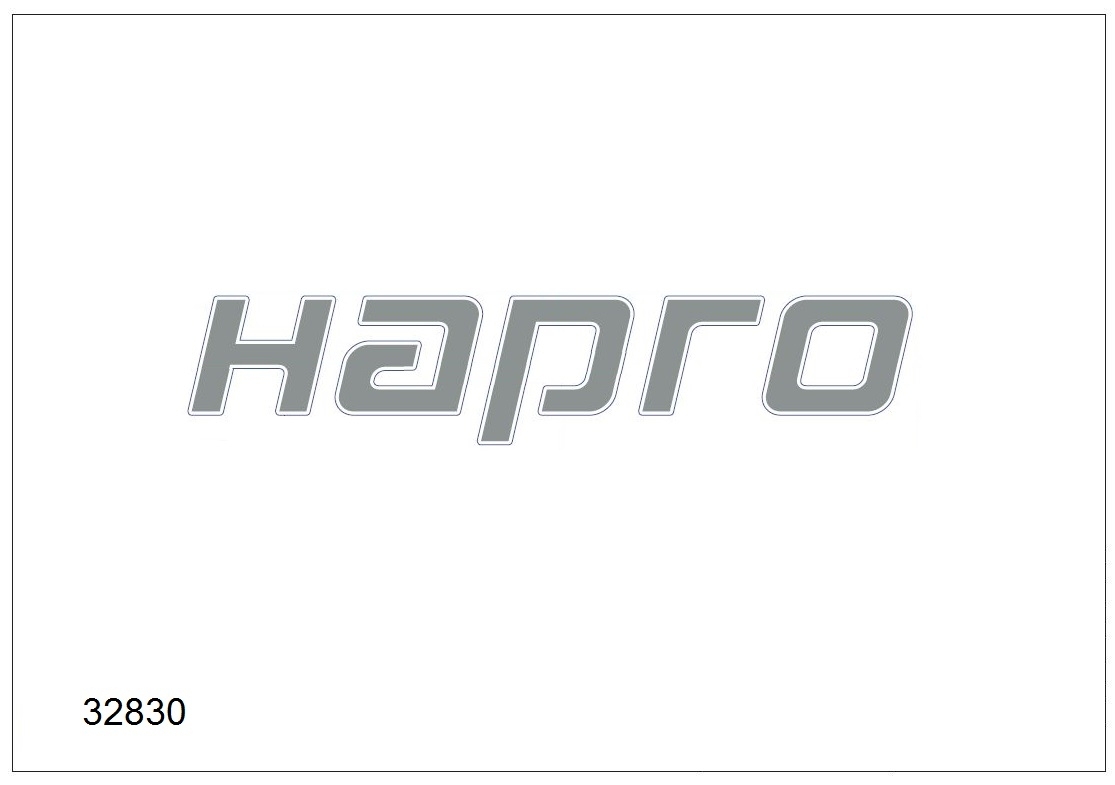 Aufkleber Hapro silber