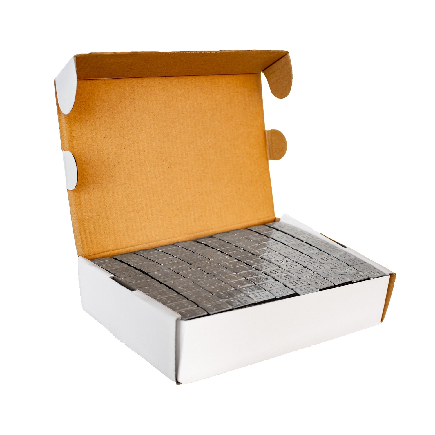 Klebegewichte Riegel - 50 Riegel a 60 Gramm verzinkt silber glänzend – 3 kg