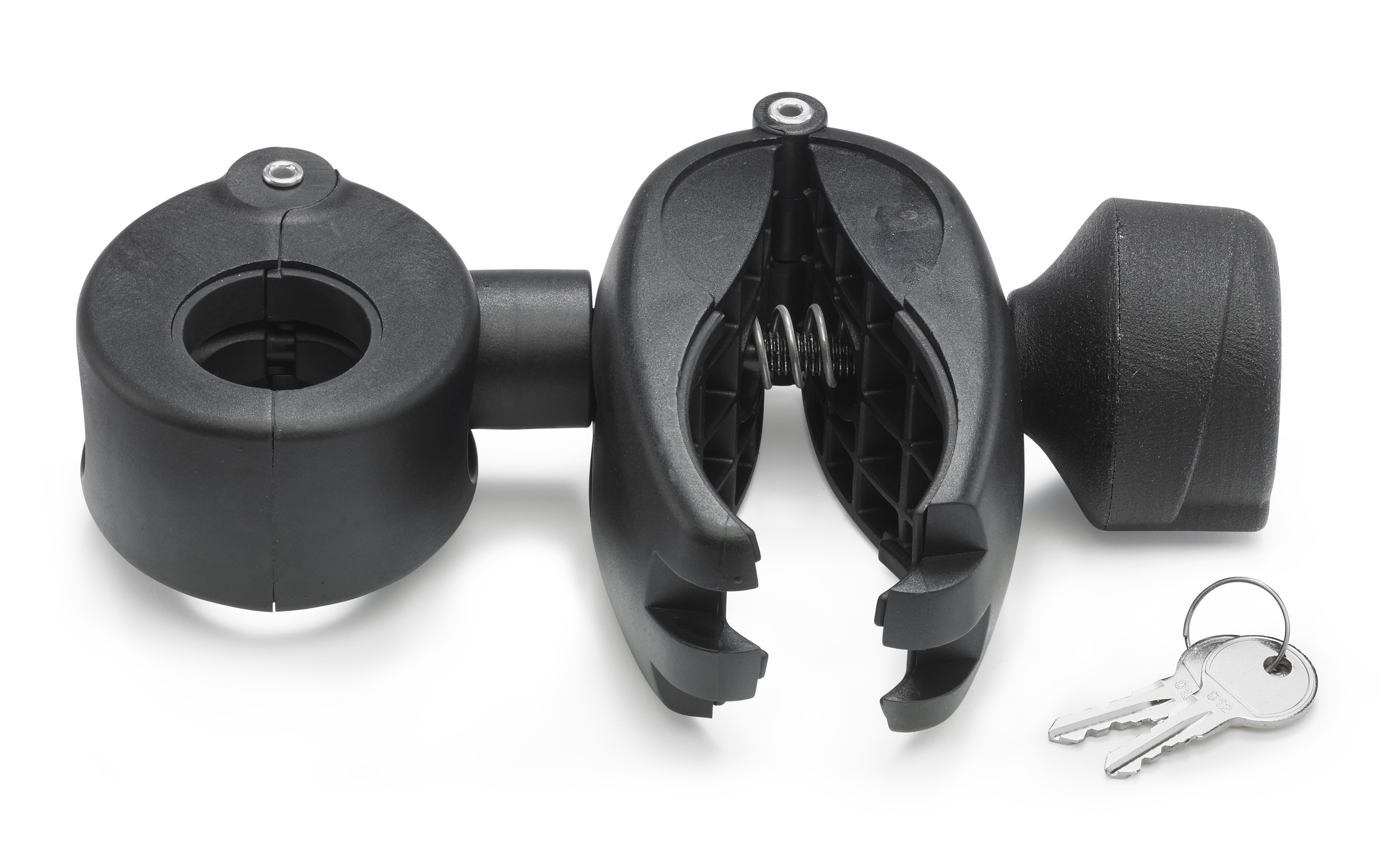 Uebler Abstandshalter mit Zahnband für 2. Fahrrad, abnehmbar (für 3er-Träger)