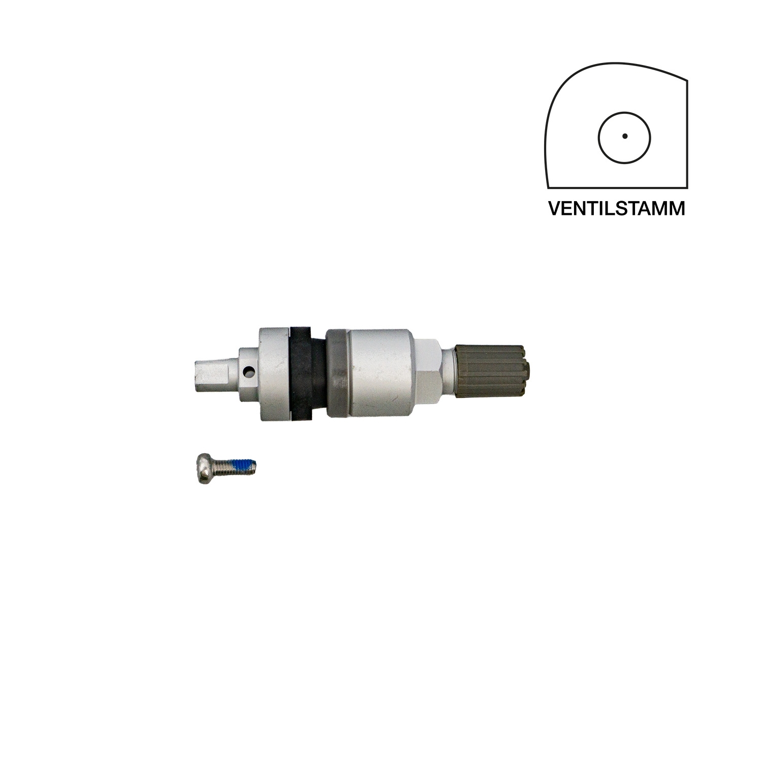 Clamp-in Ventil für Schrader Faraday und EZ Sensor - 1 Stück