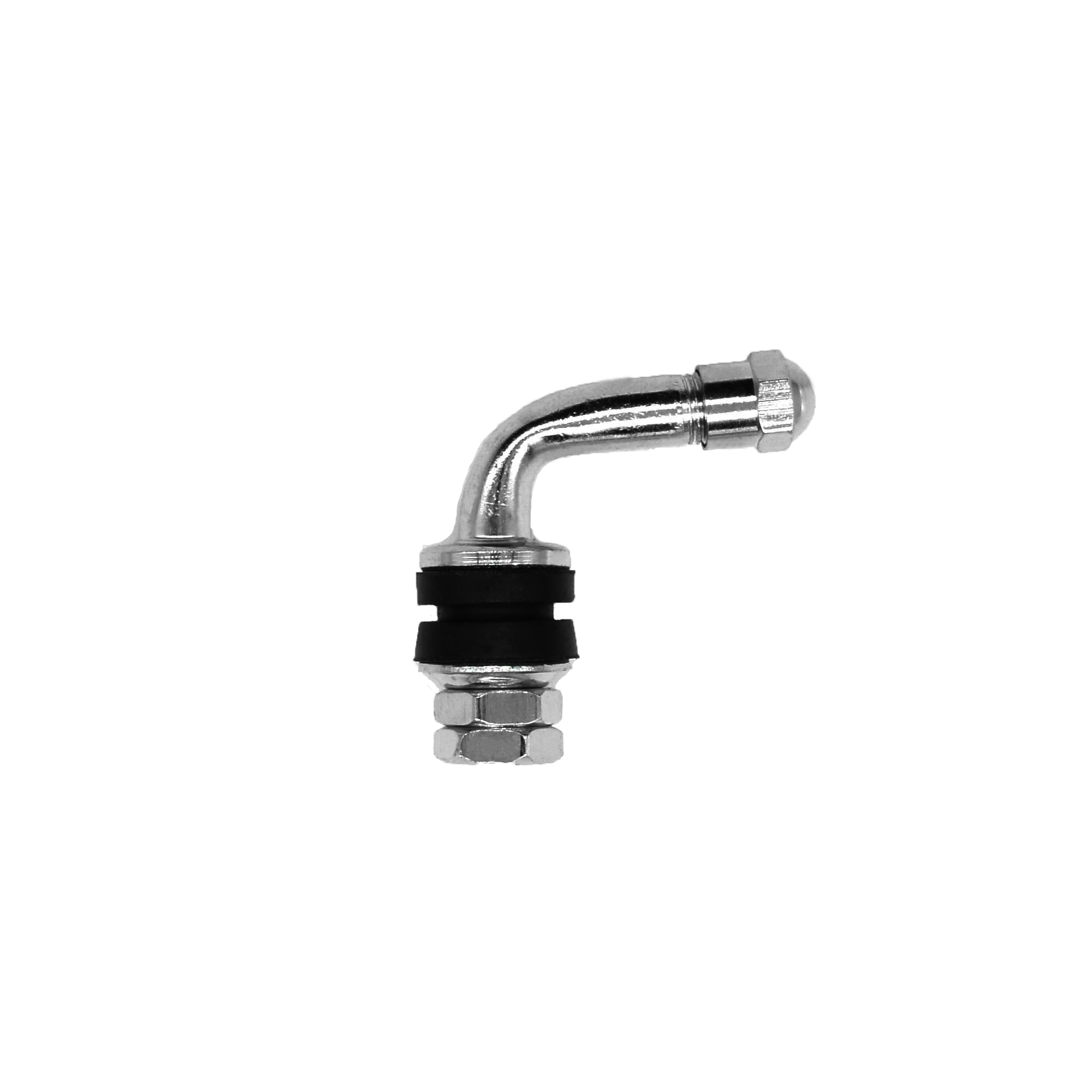 4 Stück - Clamp-In Metallventil / Winkelventil Gewinkelte 90° VS-8-90