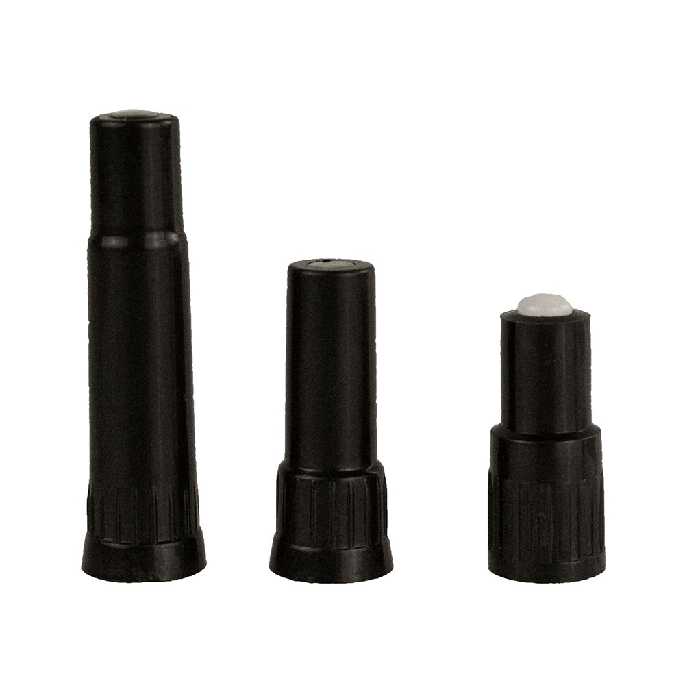 1 Stück - Gerade Ventilverlängerung Schwarz 13 mm