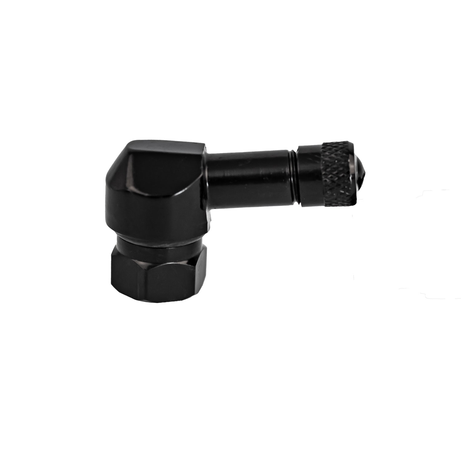 4 Stück - Clamp-In Motorrad Alu-Ventil Schwarz 8,3 mm