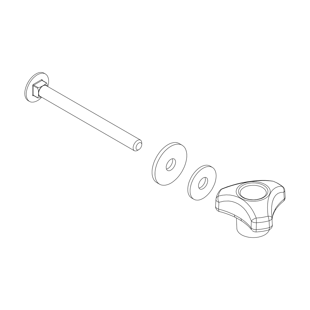 WW Wing Knob w/ fasterness
