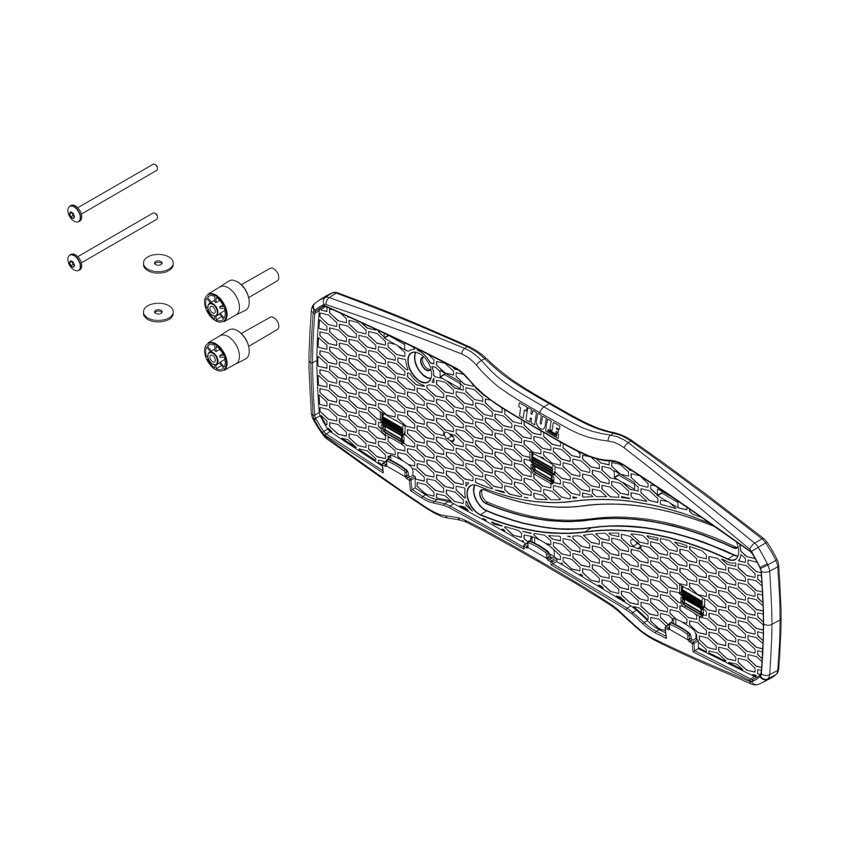Number plate holder kit 931/2