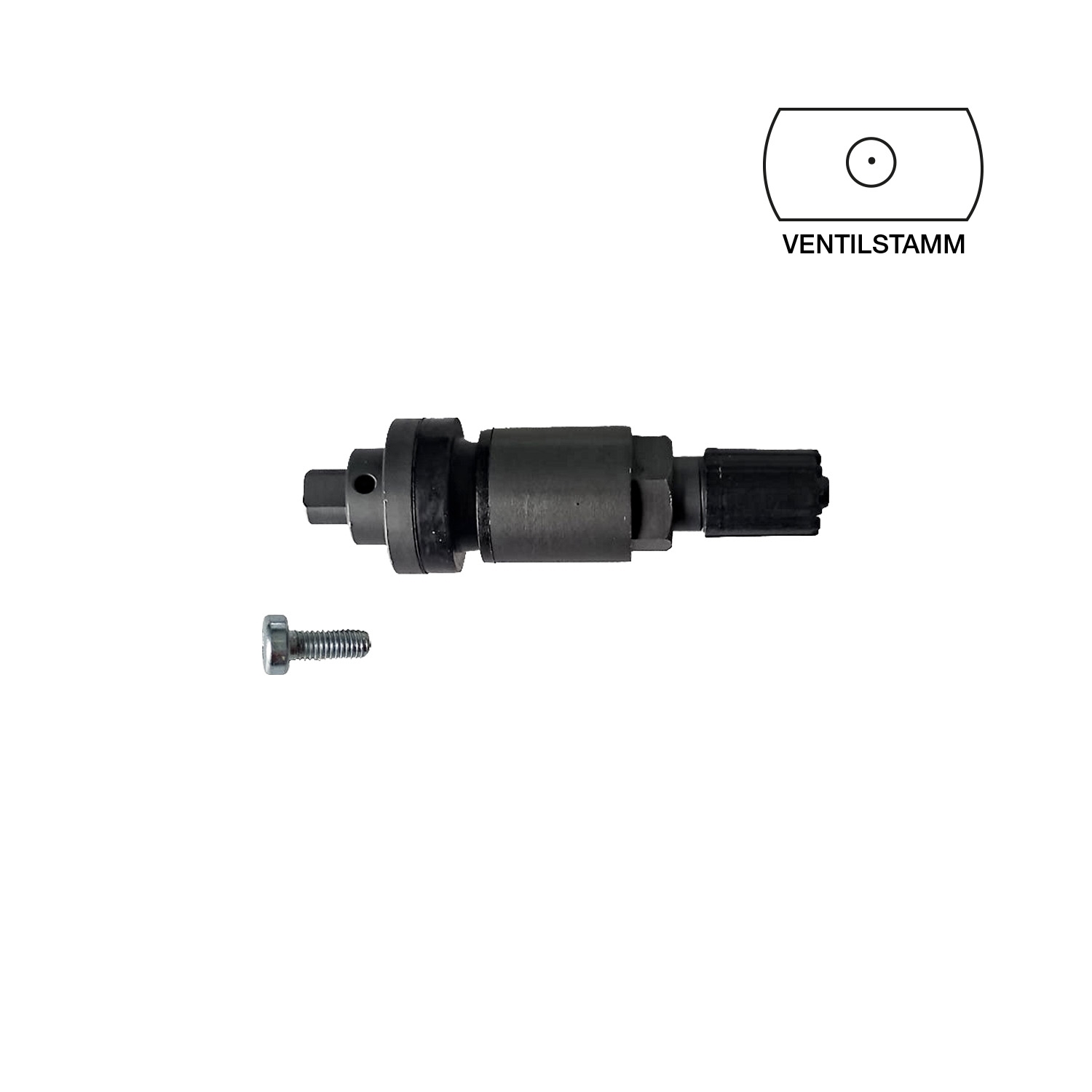 Clamp-in Ventil für Schrader Gen4 - titan