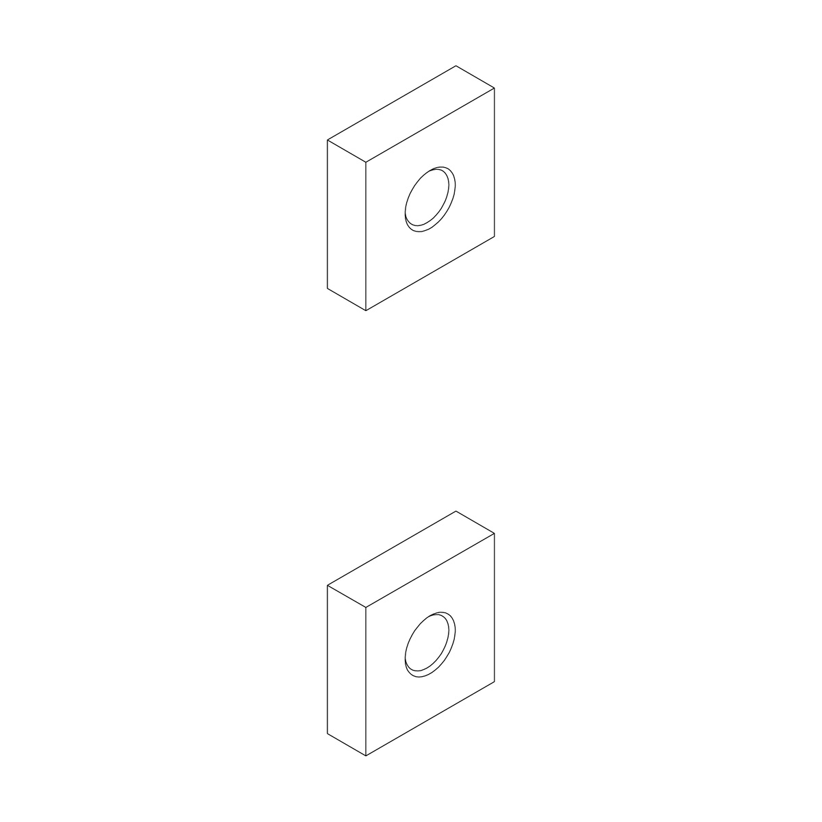 NUT SQUARE NUT M8
