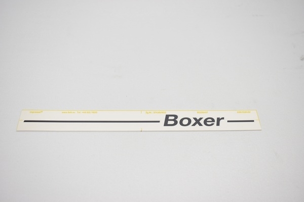 Aufkleber 'Boxer' Schwarz