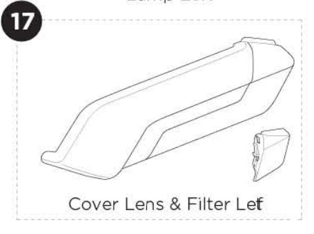Lamp lens & filters left