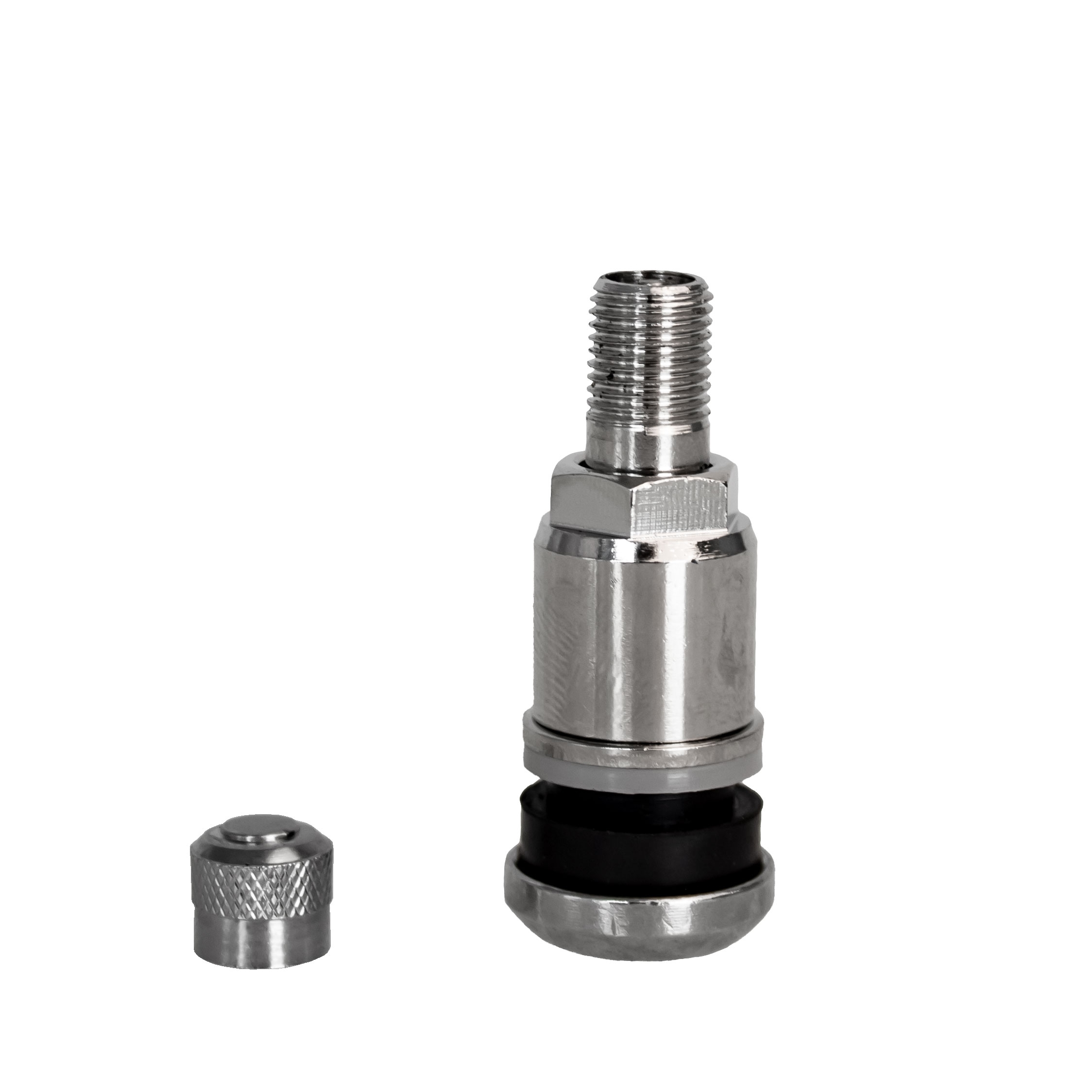 100 Stück Metallventil Messing - MS525N - silber