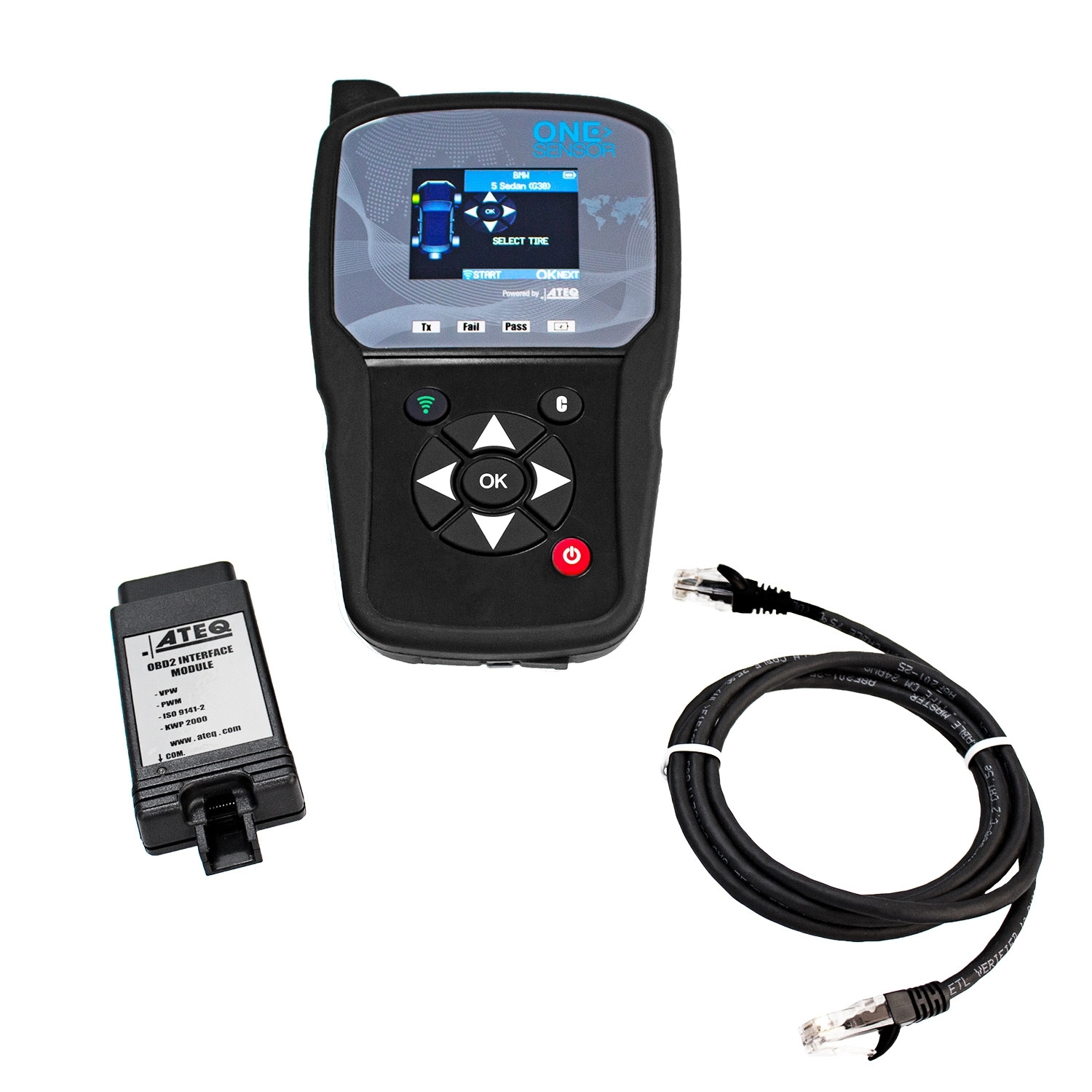 ONE-Sensor Tool - 5 Jahre Update-Service – inkl. OBDII Modul - (ATEQ VT46)