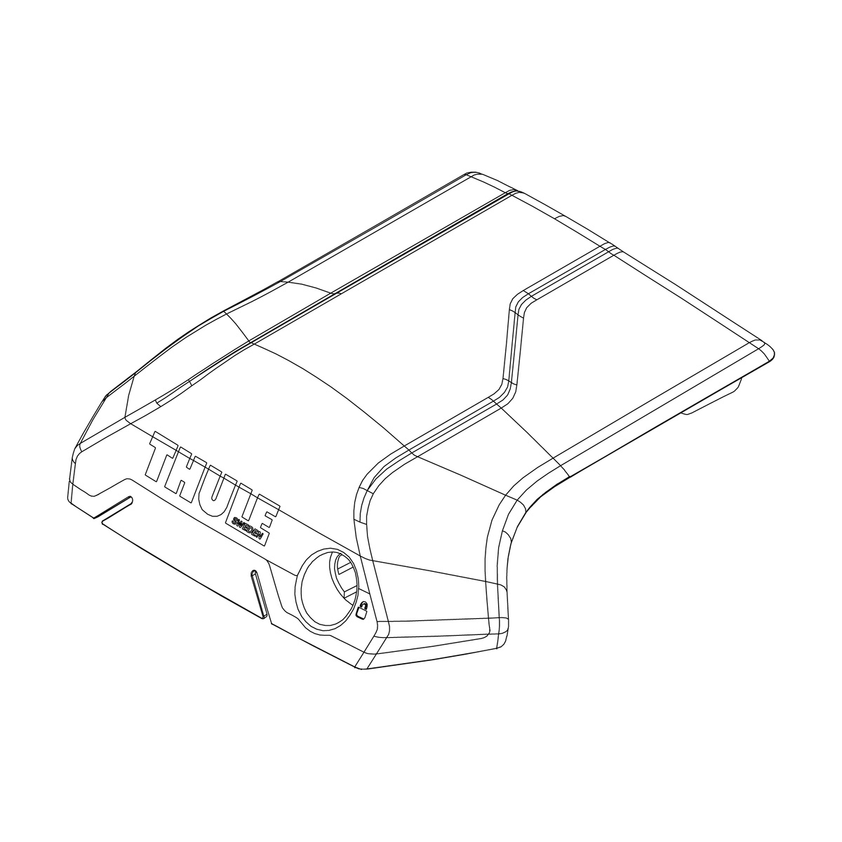 Thule Cover Left - Thule Raised Rail Edge