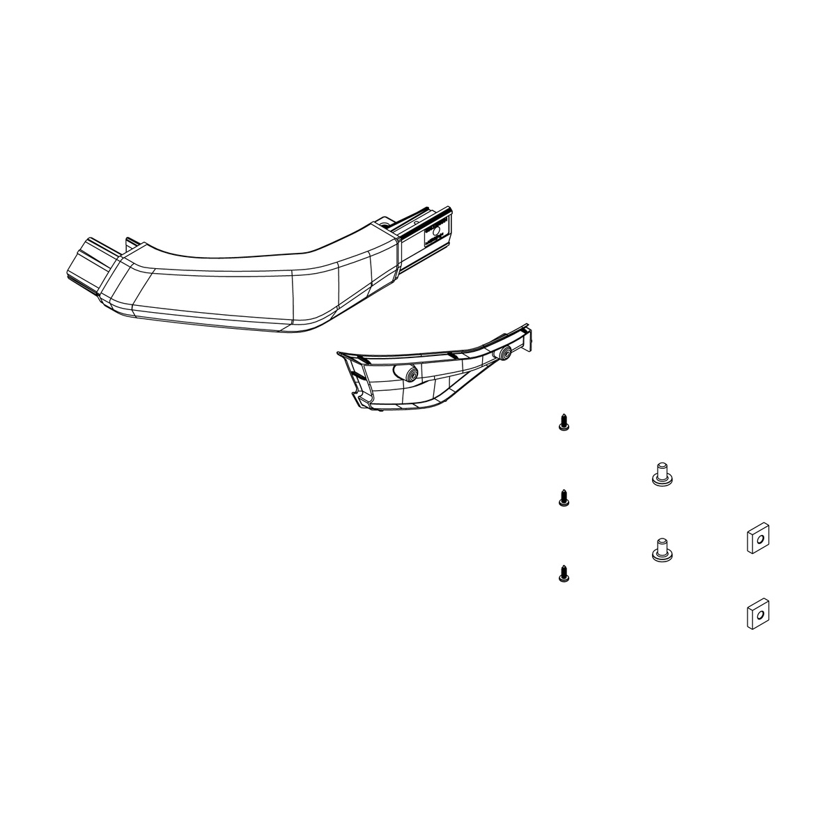 front L corner +M8 nuts+screws